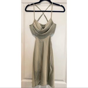 Princess Polly Jemma Mini Dress in Sage Size 0